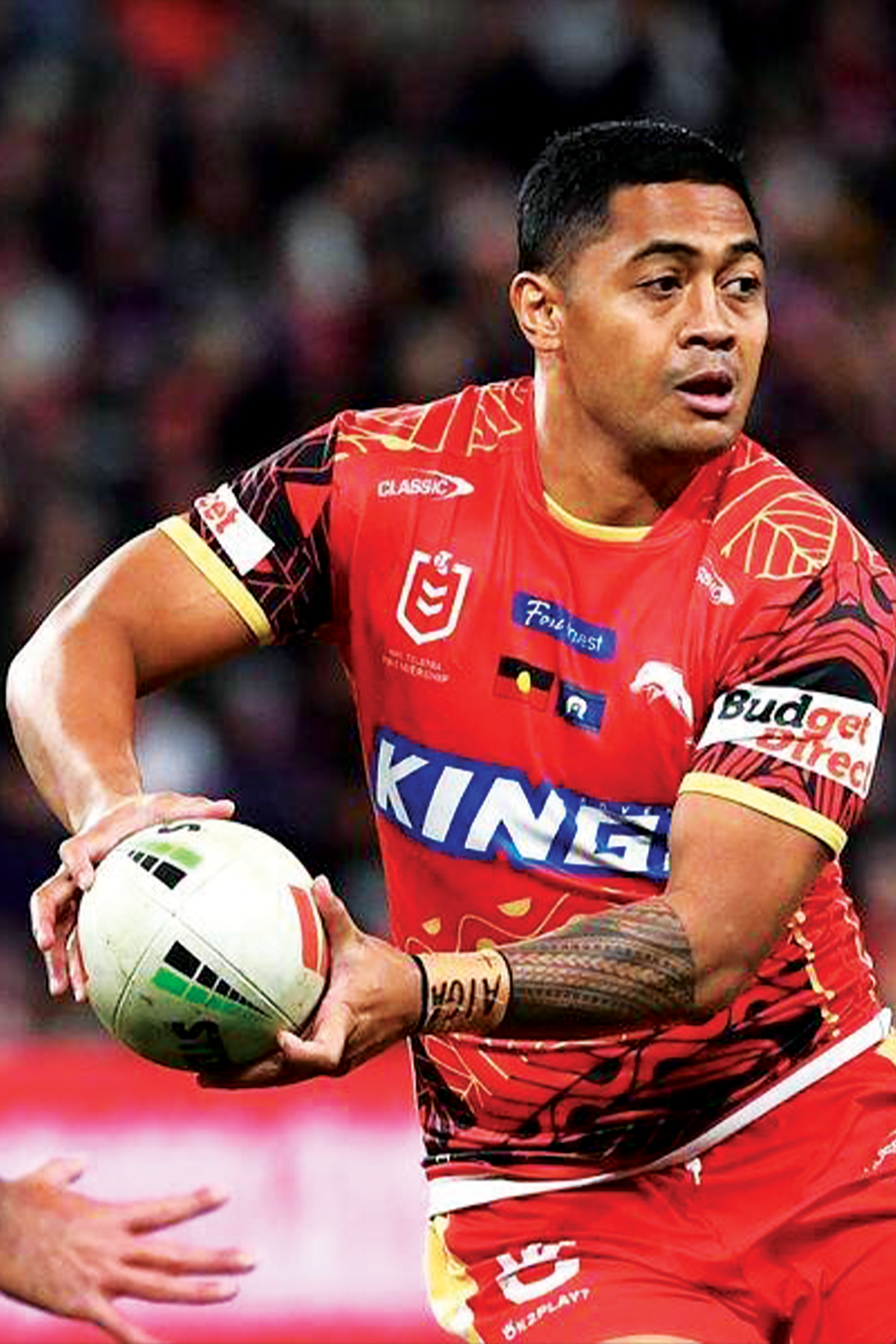 Anthony Milford playing rugby league for the Dolphins